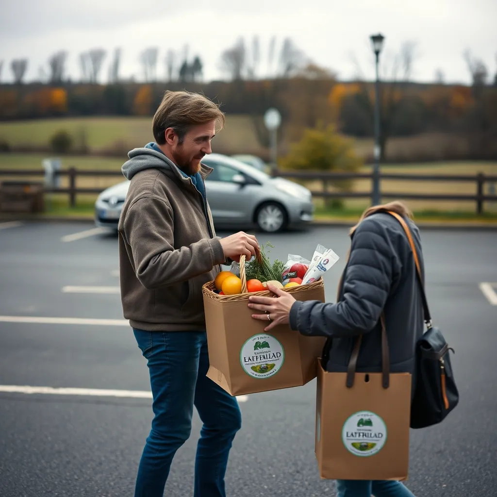 Le drive fermier permet de commander en ligne et de récupérer un panier de produits locaux à un point de retrait