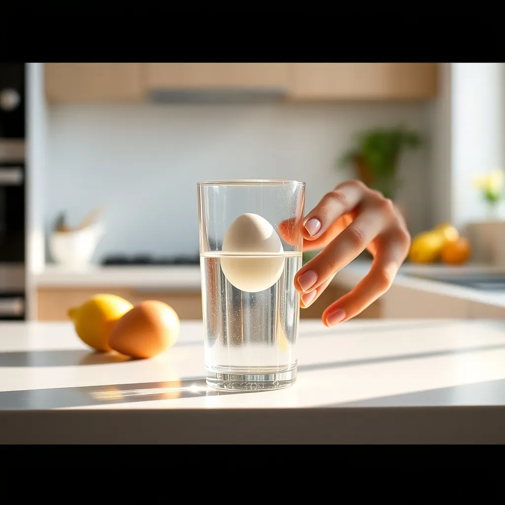 Le test de l'eau permet de vérifier la fraîcheur d'un œuf en quelques secondes