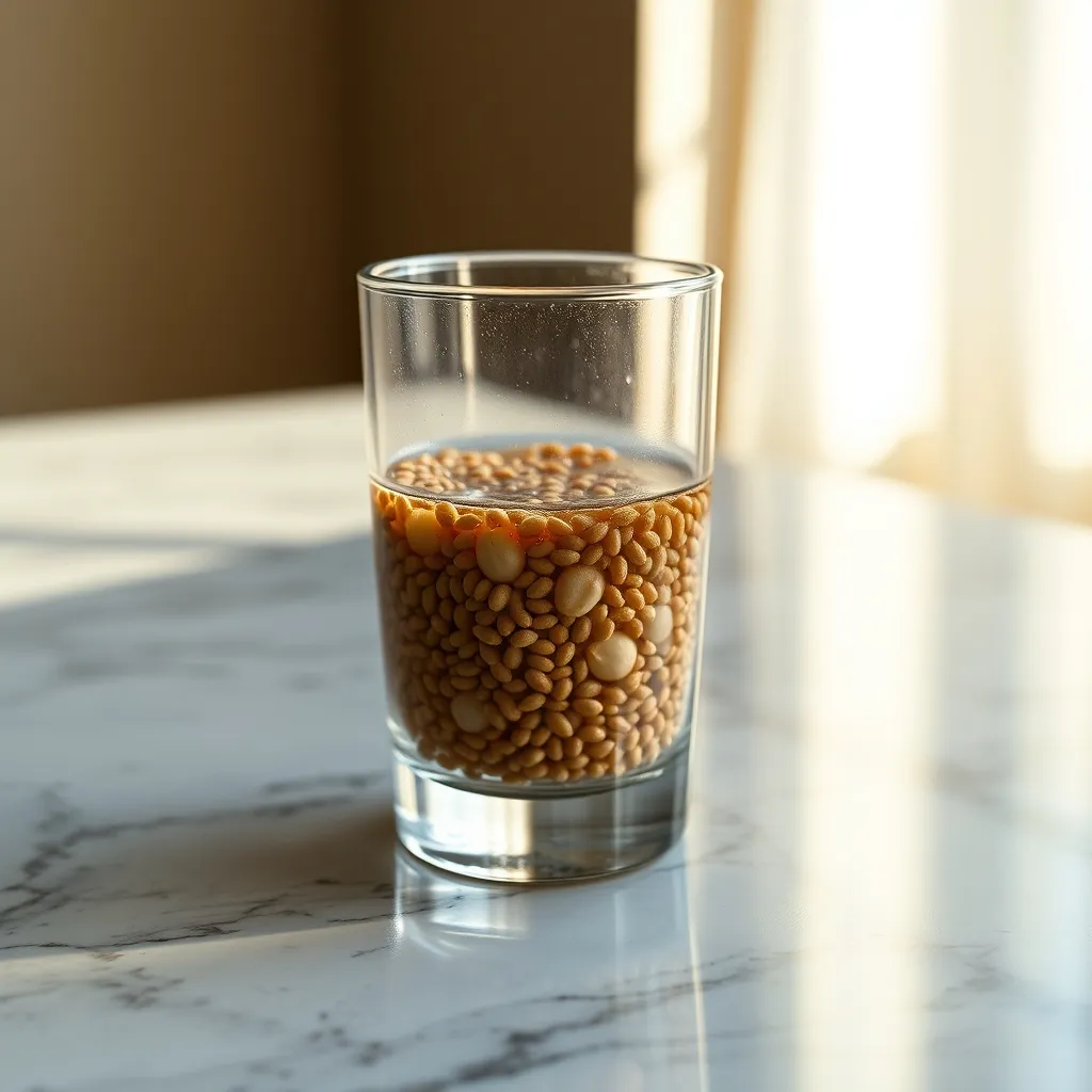 Le mucilage se forme progressivement autour de chaque graine de chia au contact du liquide