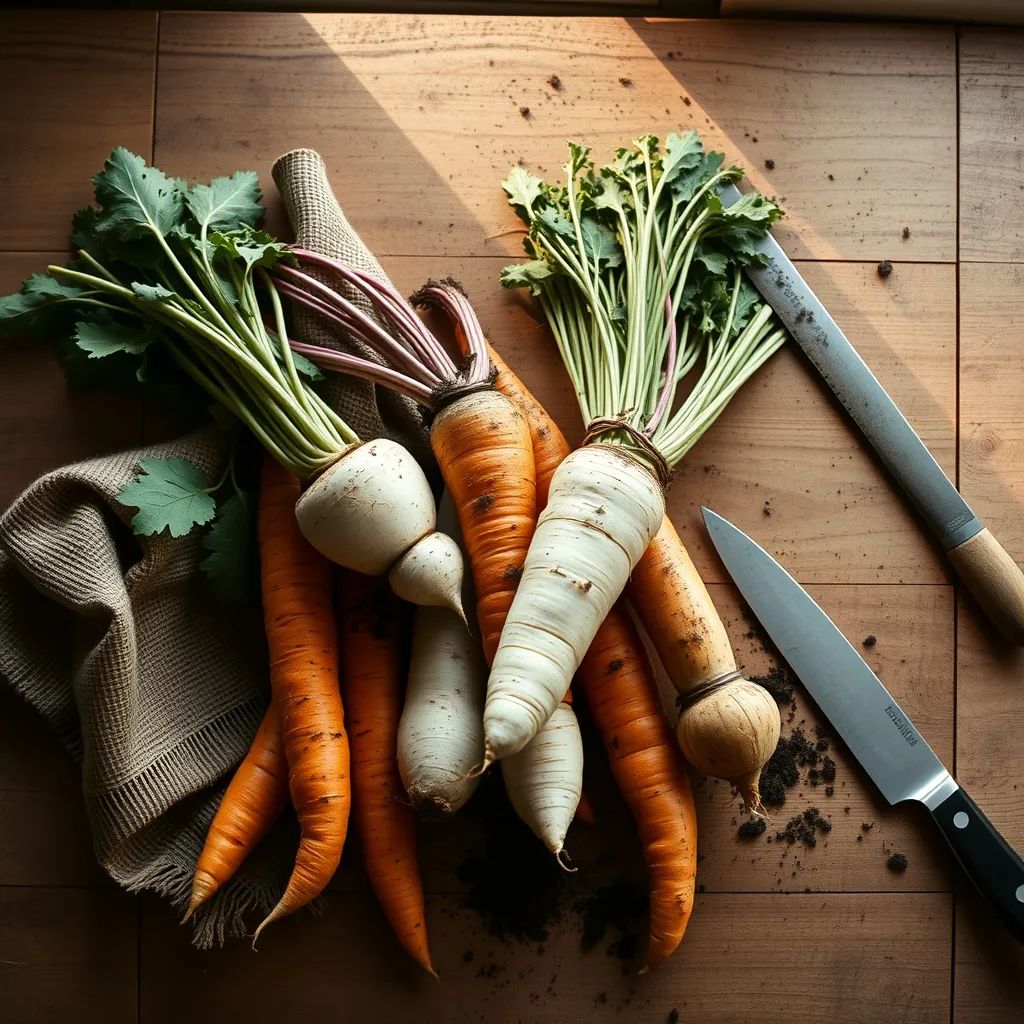 Carottes, panais, navets et betteraves fraîchement récoltés : les légumes racines sont les alliés incontournables de l'hiver local