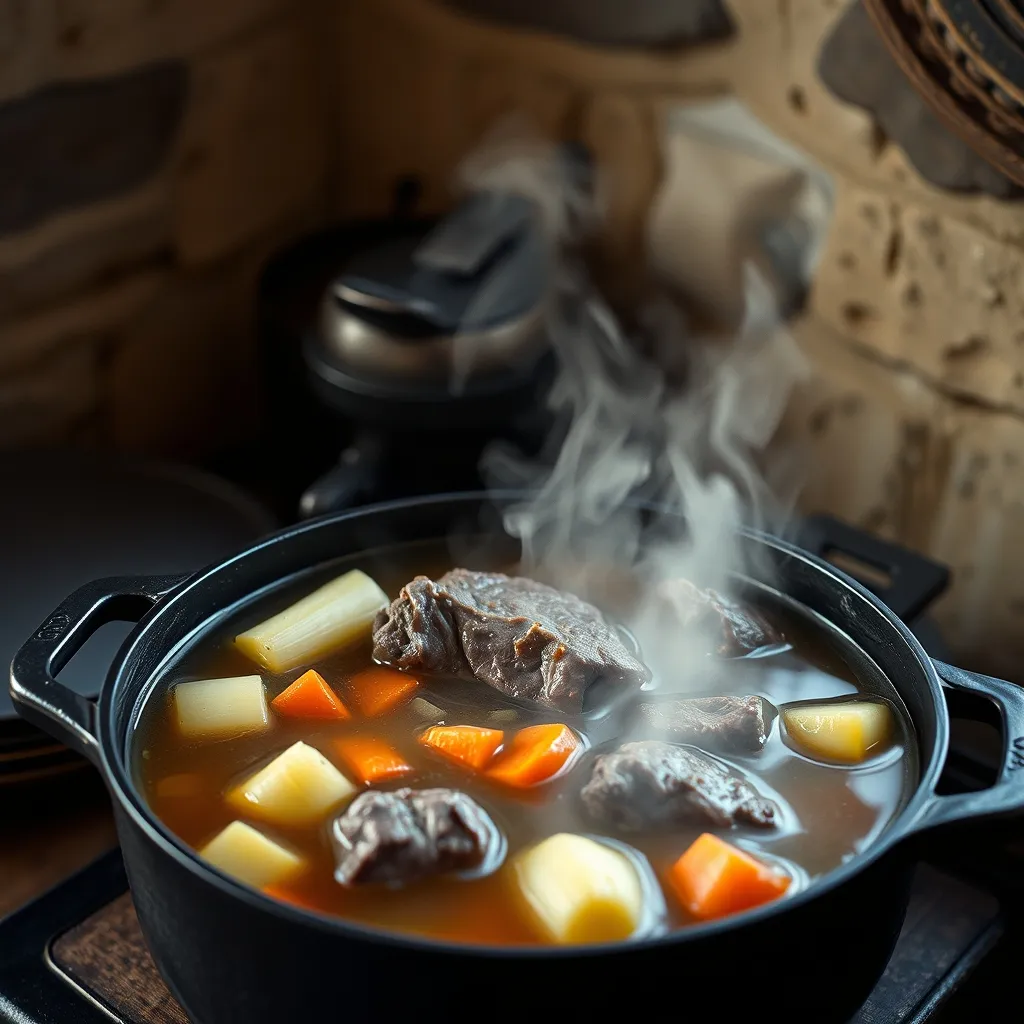 Le pot-au-feu, plat emblématique de l'hiver français réalisé intégralement avec des produits locaux de saison