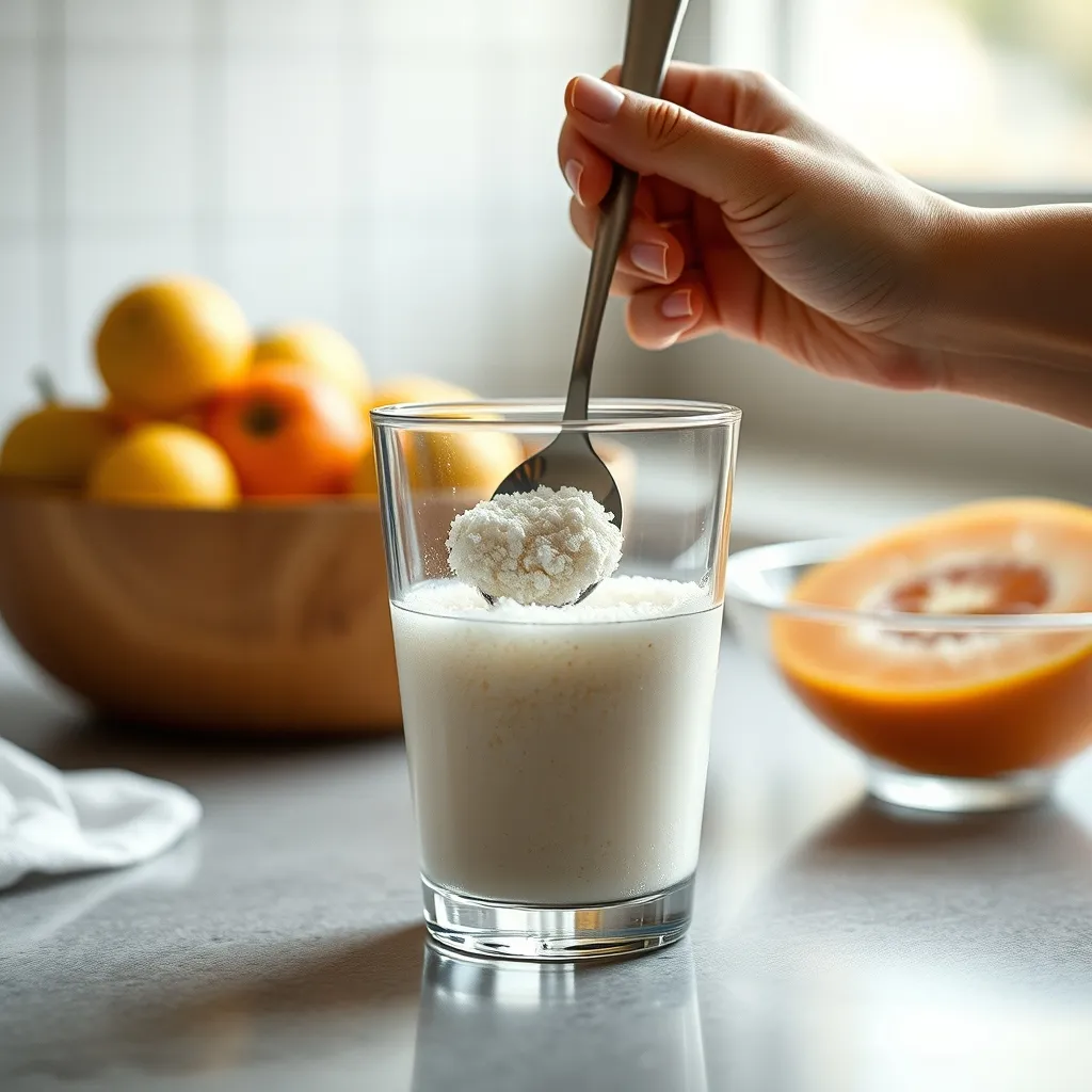 Le mucilage du psyllium forme un gel visqueux dès les premières secondes au contact de l'eau