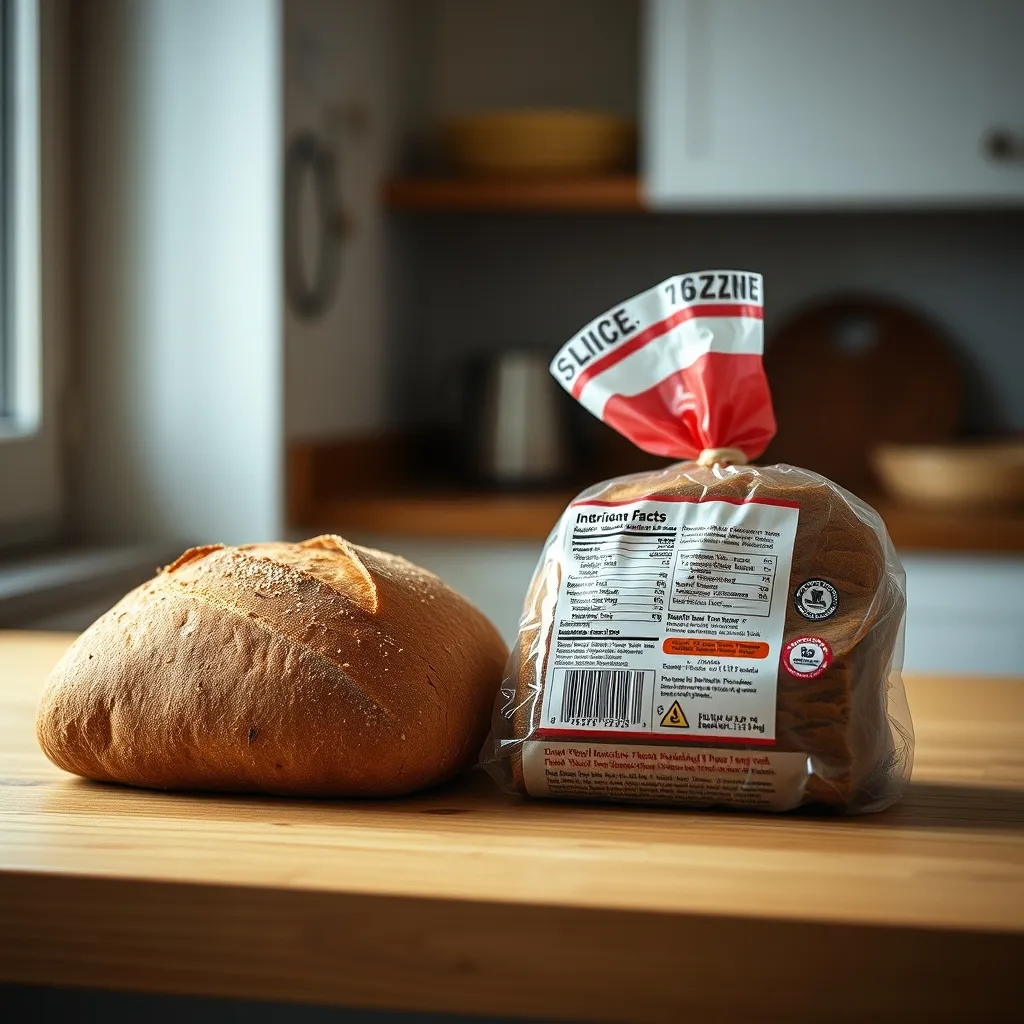 Pain artisanal versus pain de mie industriel : la différence se lit sur l'étiquette