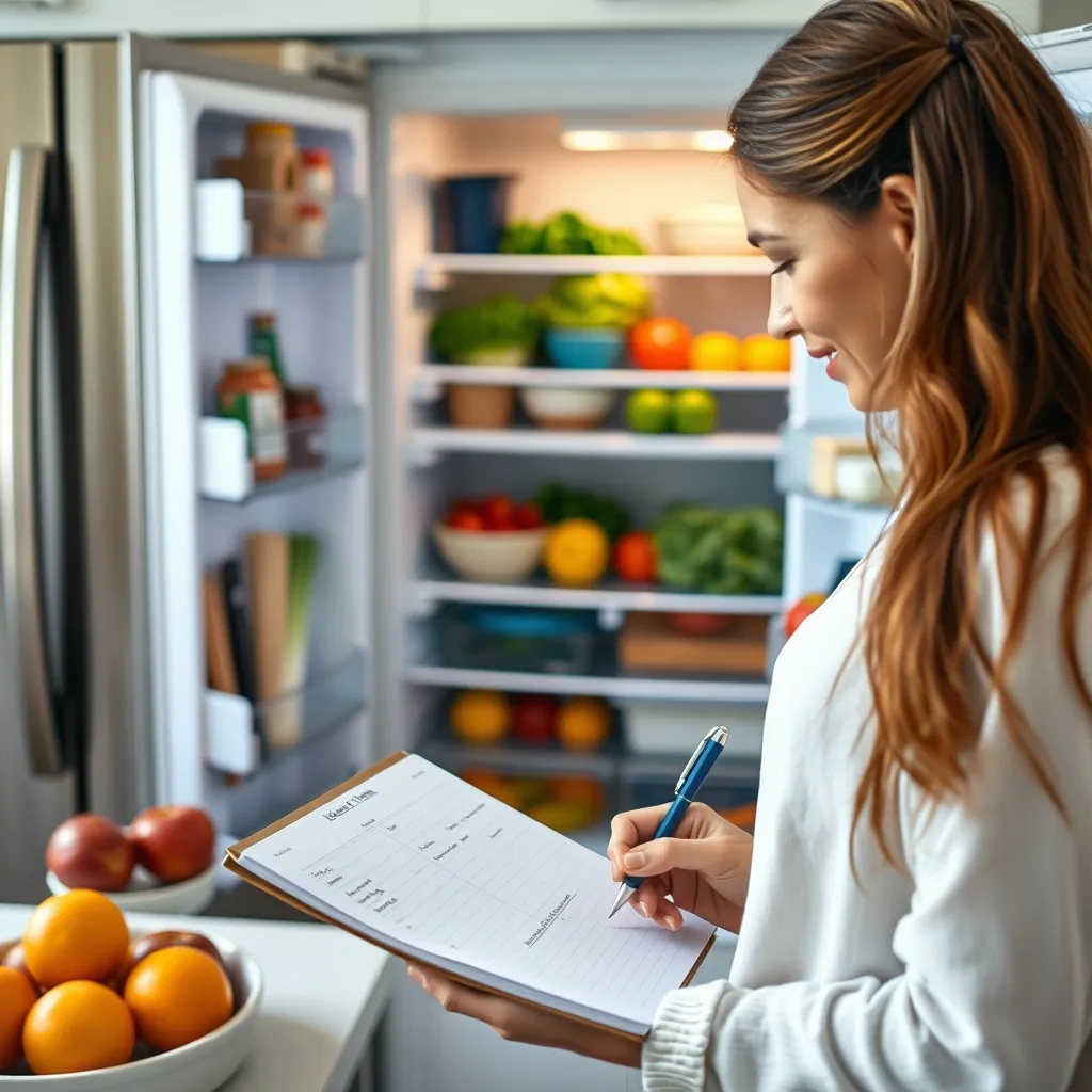 La planification des repas commence par un carnet, un coup d'œil au réfrigérateur et une liste de courses précise