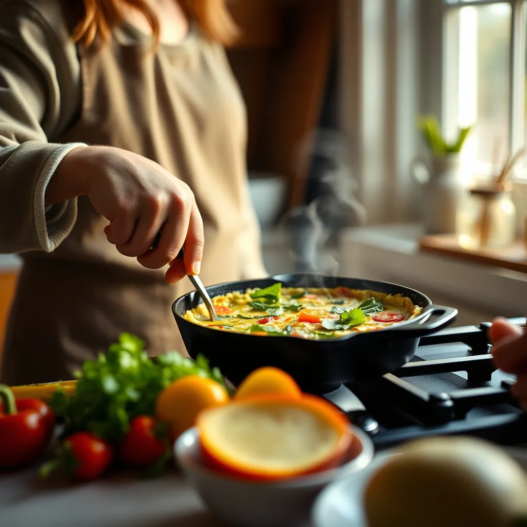 Cuisiner les restes de la semaine en omelette garnie : un réflexe anti-gaspillage rapide et savoureux
